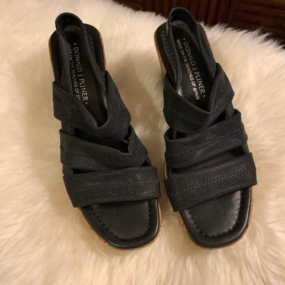 Donald J. Pliner Leather Wedges Sandals